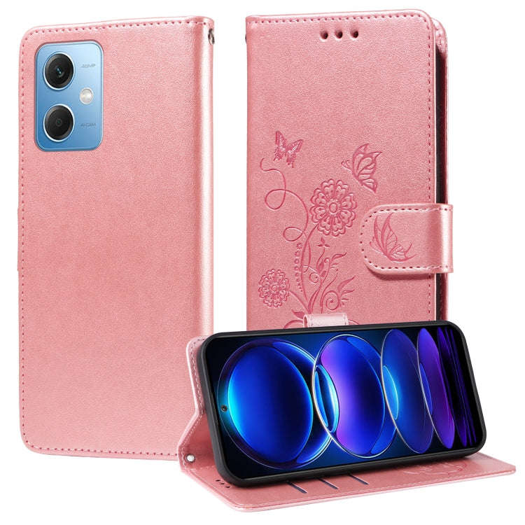 Embossed Butterfly Flowers Leather Phone Case, For Xiaomi Poco C50 / C51, For Xiaomi Poco C55 / R...