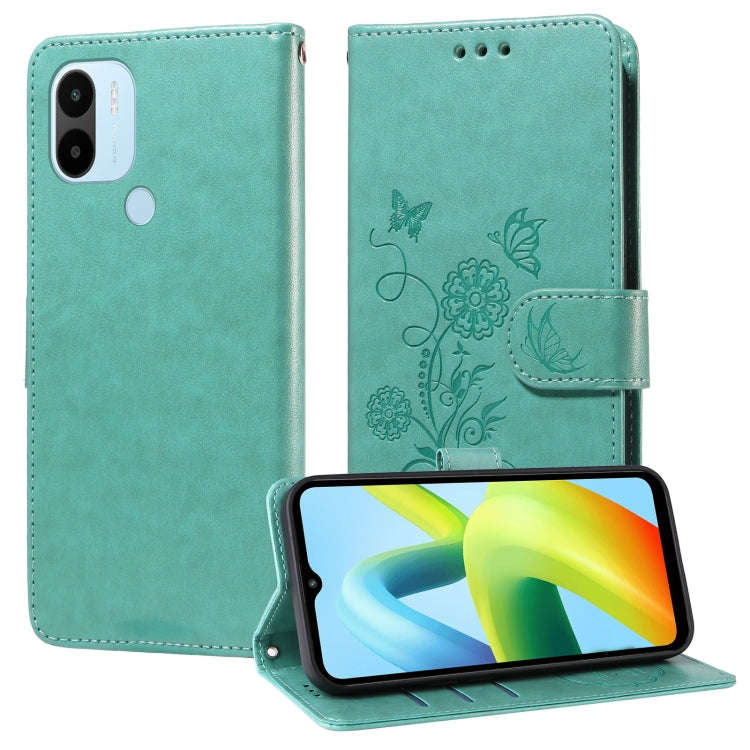 Embossed Butterfly Flowers Leather Phone Case, For Xiaomi Poco C50 / C51, For Xiaomi Poco C55 / R...