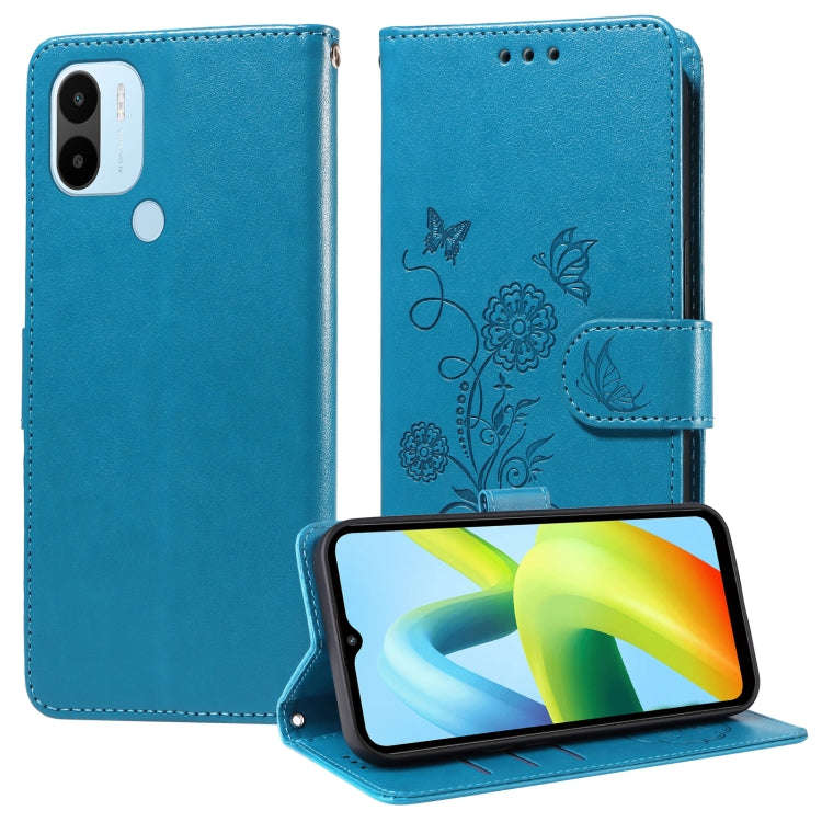 Embossed Butterfly Flowers Leather Phone Case, For Xiaomi Poco C50 / C51, For Xiaomi Poco C55 / R...