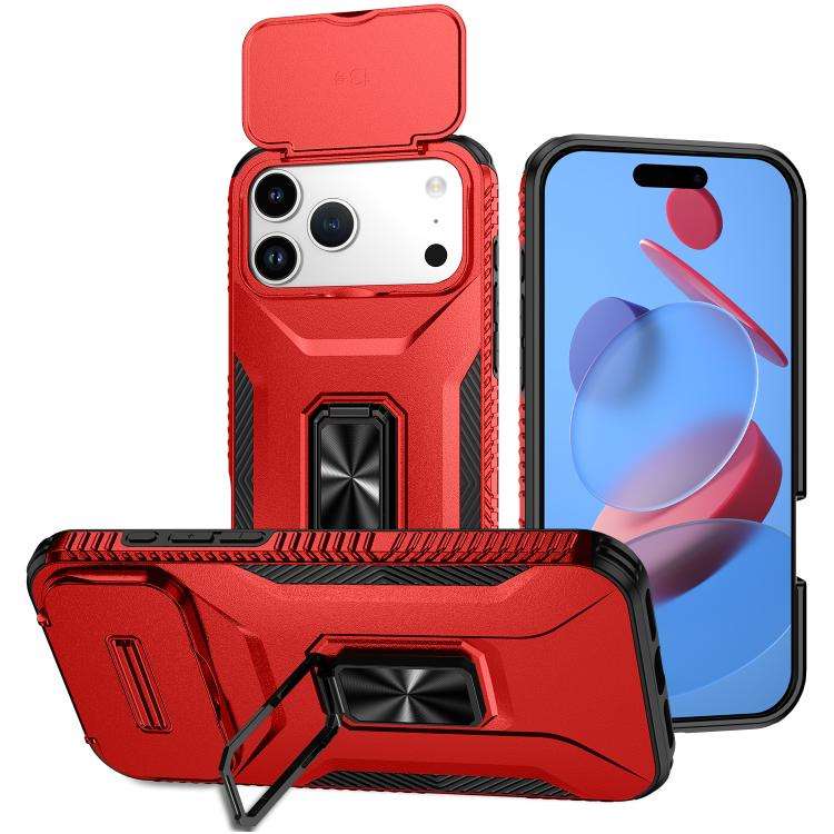 Sliding Camshield Holder Phone Case, For iPhone 18 Pro, For iPhone 18 Pro Max, For iPhone 17e / 1...
