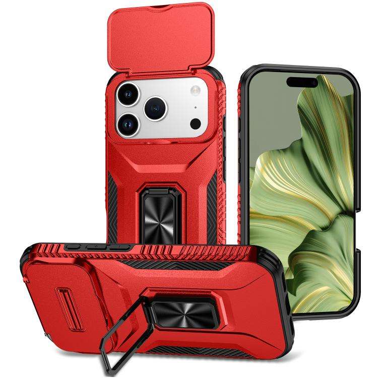 Sliding Camshield Holder Phone Case, For iPhone 18 Pro, For iPhone 18 Pro Max, For iPhone 17e / 1...