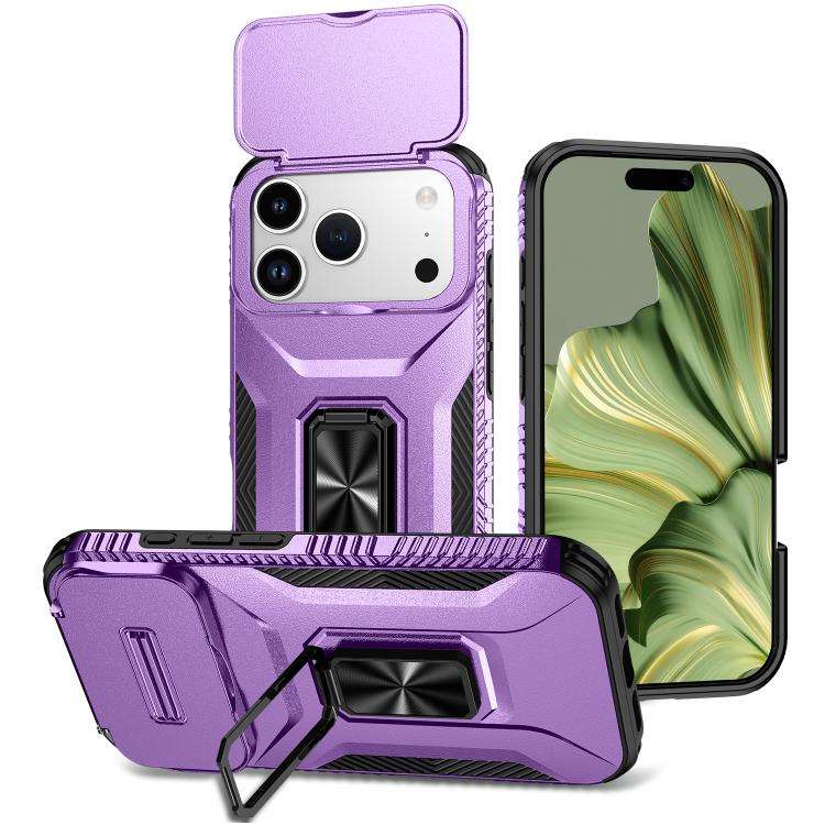 Sliding Camshield Holder Phone Case, For iPhone 18 Pro, For iPhone 18 Pro Max, For iPhone 17e / 1...