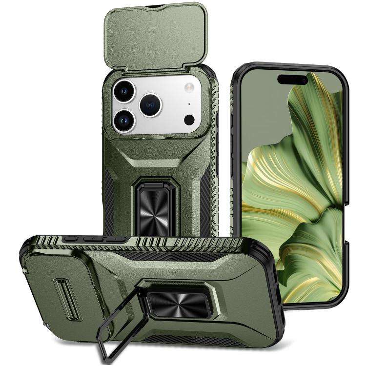 Sliding Camshield Holder Phone Case, For iPhone 18 Pro, For iPhone 18 Pro Max, For iPhone 17e / 1...