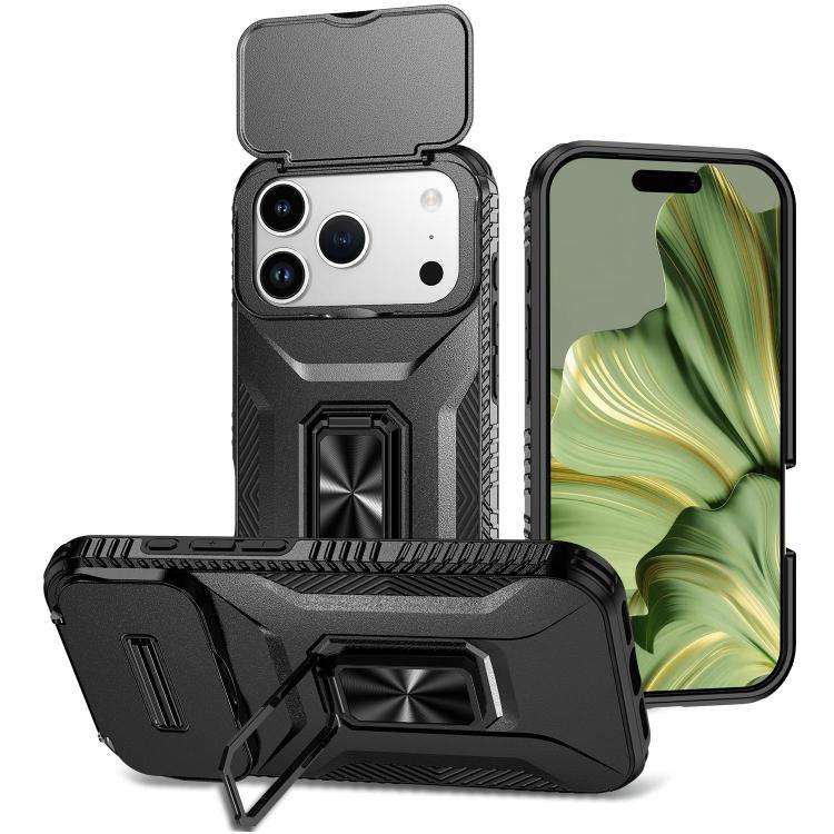 Sliding Camshield Holder Phone Case, For iPhone 18 Pro, For iPhone 18 Pro Max, For iPhone 17e / 1...