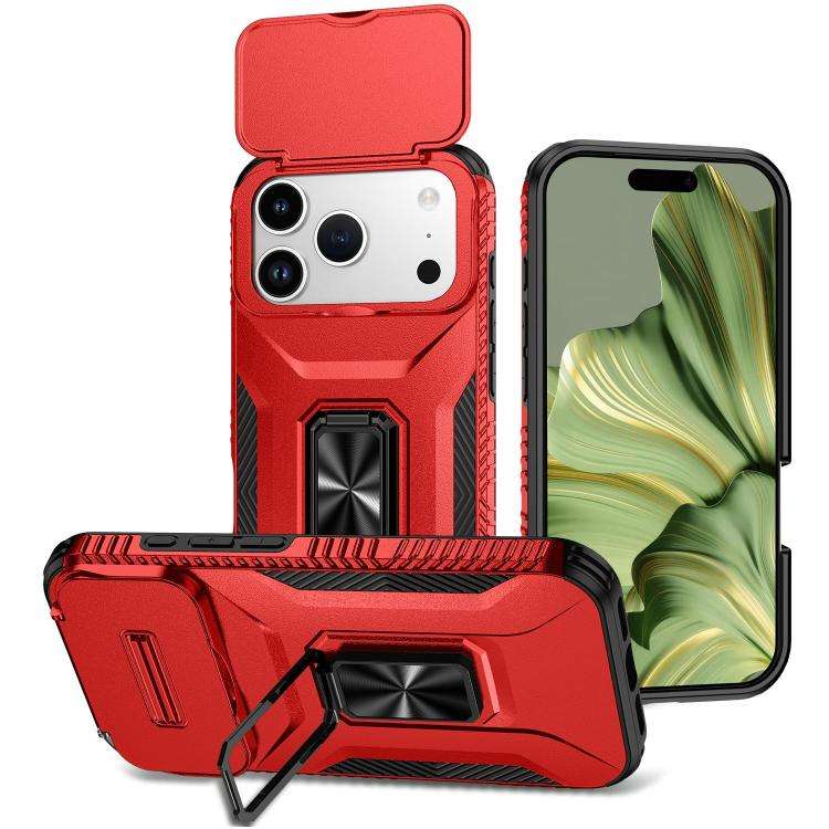 Sliding Camshield Holder Phone Case, For iPhone 18 Pro, For iPhone 18 Pro Max, For iPhone 17e / 1...