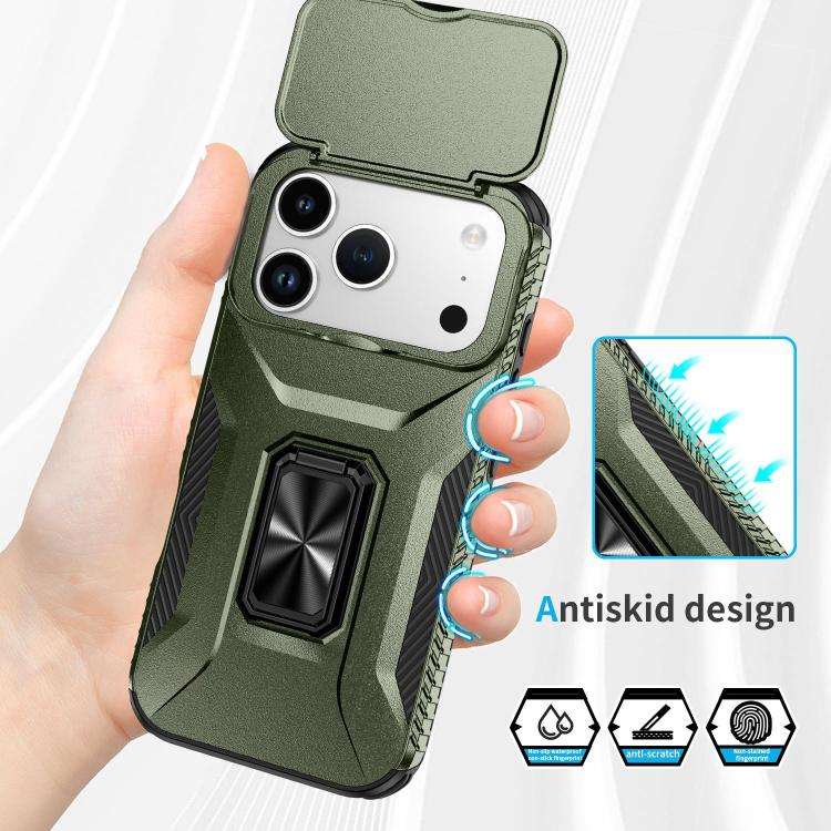 Sliding Camshield Holder Phone Case, For iPhone 18 Pro, For iPhone 18 Pro Max, For iPhone 17e / 1...
