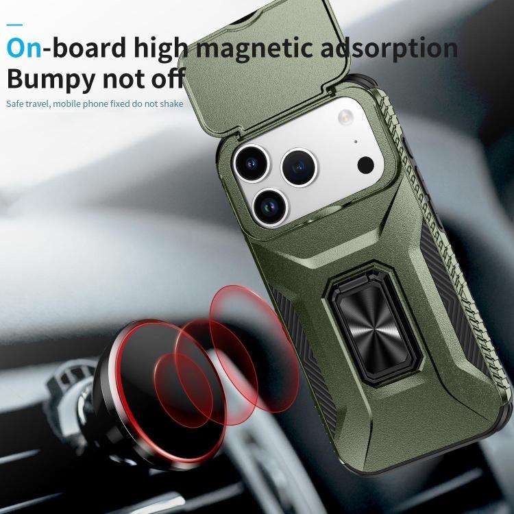 Sliding Camshield Holder Phone Case, For iPhone 18 Pro, For iPhone 18 Pro Max, For iPhone 17e / 1...