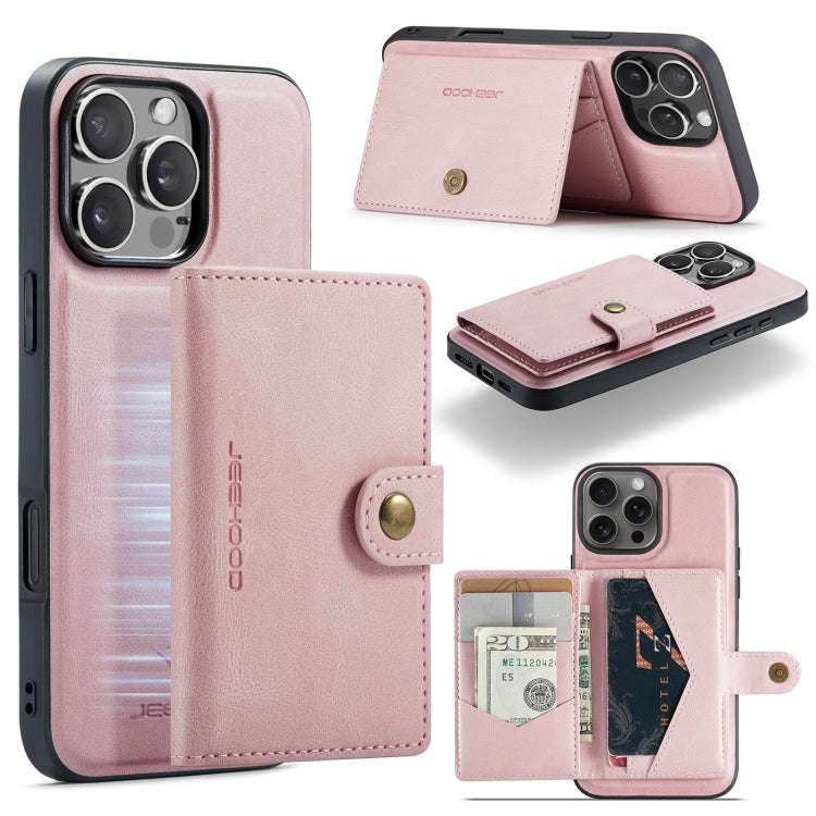 JEEHOOD J01 Retro Magnetic Detachable Wallet Phone Case, For iPhone 18 Pro / 17 Pro, For iPhone 1...