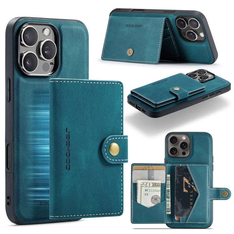 JEEHOOD J01 Retro Magnetic Detachable Wallet Phone Case, For iPhone 18 Pro / 17 Pro, For iPhone 1...