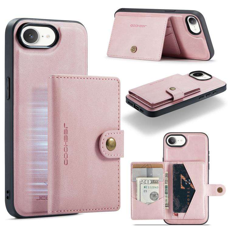 JEEHOOD J01 Retro Magnetic Detachable Wallet Phone Case, For iPhone 18 Pro / 17 Pro, For iPhone 1...