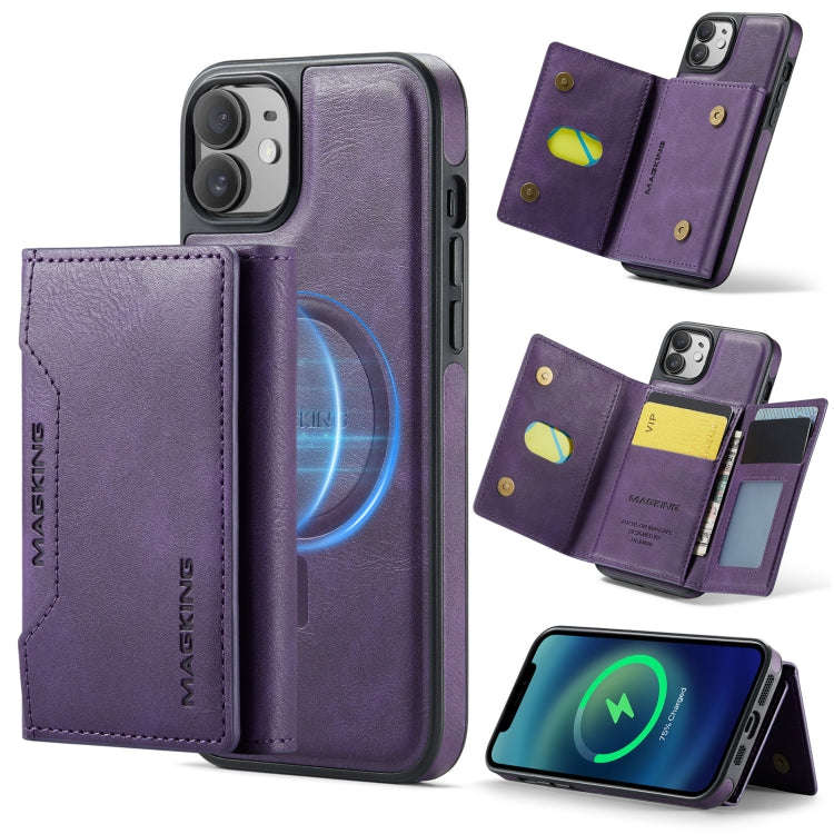 MAGKING K2 Series MagSafe RFID Card Bag Detachable Phone Case, For iPhone 12 / 12 Pro, For iPhone...