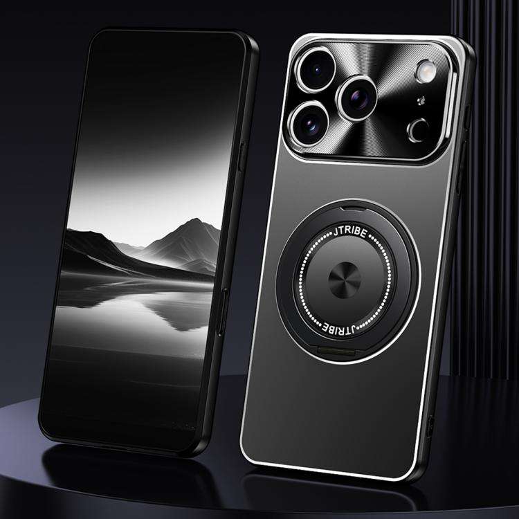 Rotating Holder Frosted Metal Phone Case, For iPhone 17 Pro Max, For iPhone 17 Pro, For iPhone 17...