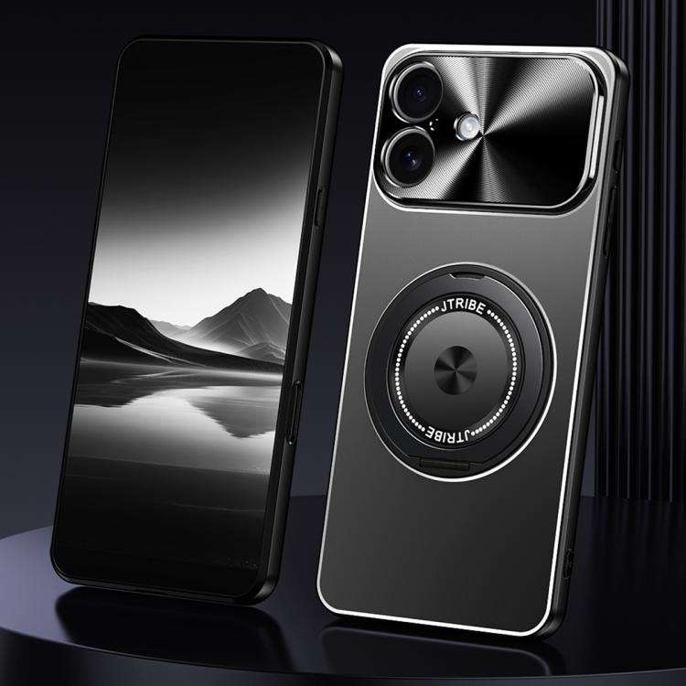 Rotating Holder Frosted Metal Phone Case, For iPhone 17 Pro Max, For iPhone 17 Pro, For iPhone 17...