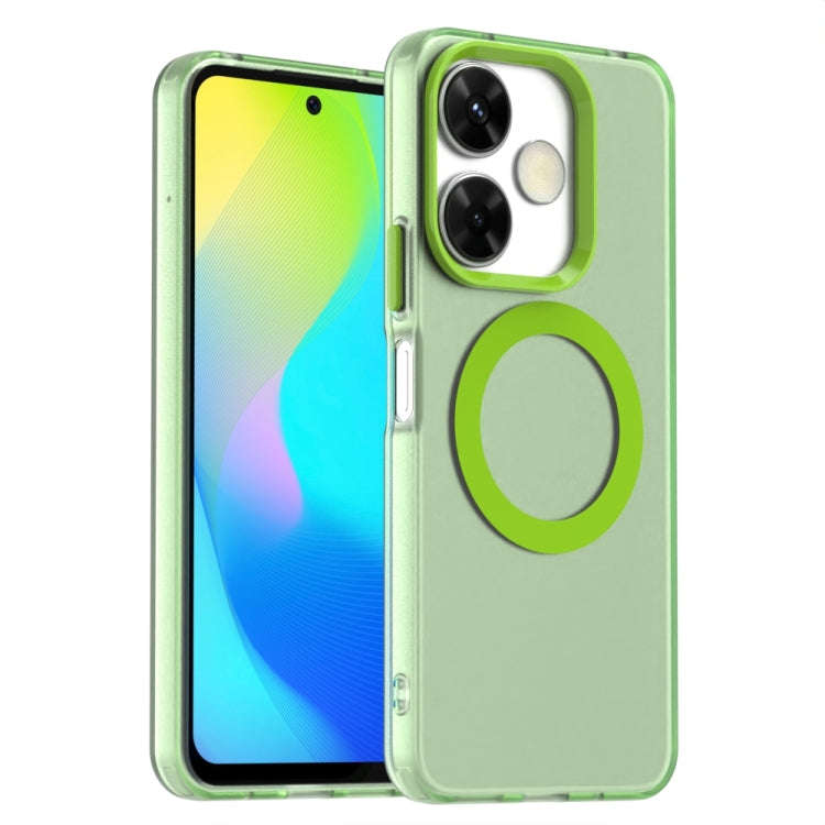 Candy Magsafe PC Hybrid TPU Phone Case, For Xiaomi Poco M6 4G, For Xiaomi Poco M6 Plus, For Xiaom...