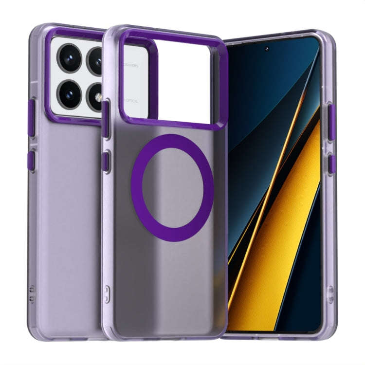Candy Magsafe PC Hybrid TPU Phone Case, For Xiaomi Poco M6 4G, For Xiaomi Poco M6 Plus, For Xiaom...