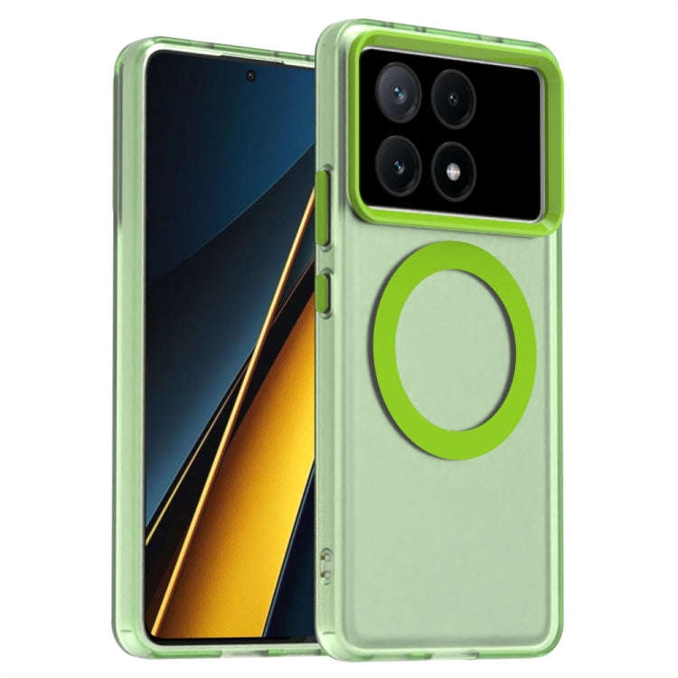 Candy Magsafe PC Hybrid TPU Phone Case, For Xiaomi Poco C61, For Xiaomi Poco M6 Pro 4G, For Xiaom...