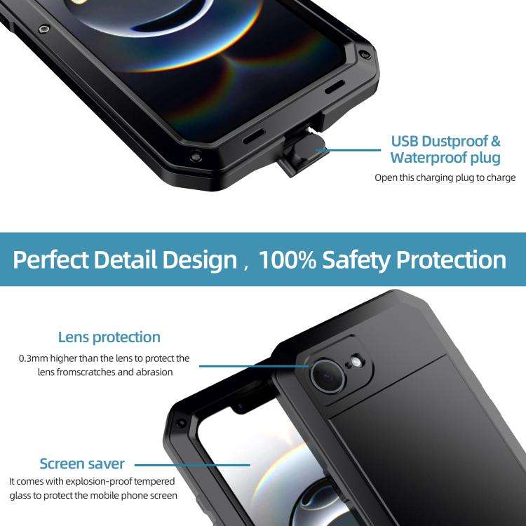 Shockproof IP54 Life Waterproof Phone Case, For iPhone 17e / 16e, For iPhone 16 Pro Max, For iPho...