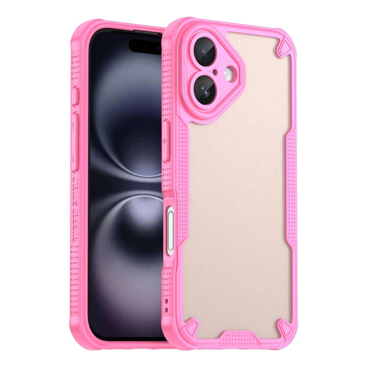 Armor Glaze PC Hybrid TPU Phone Case, For iPhone 16 Plus, For iPhone 16, For iPhone 15 Pro Max, F...