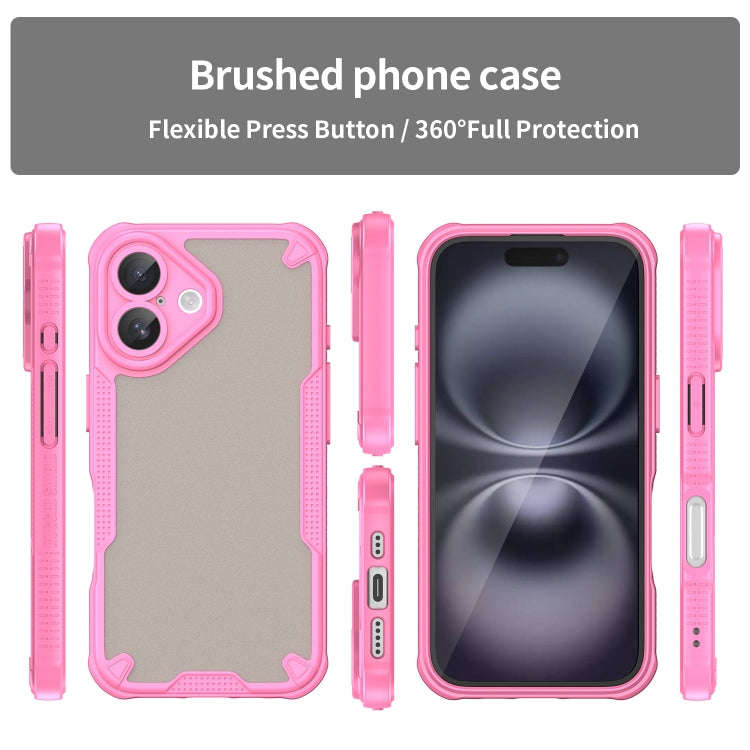 Armor Glaze PC Hybrid TPU Phone Case, For iPhone 16 Plus, For iPhone 16, For iPhone 15 Pro Max, F...