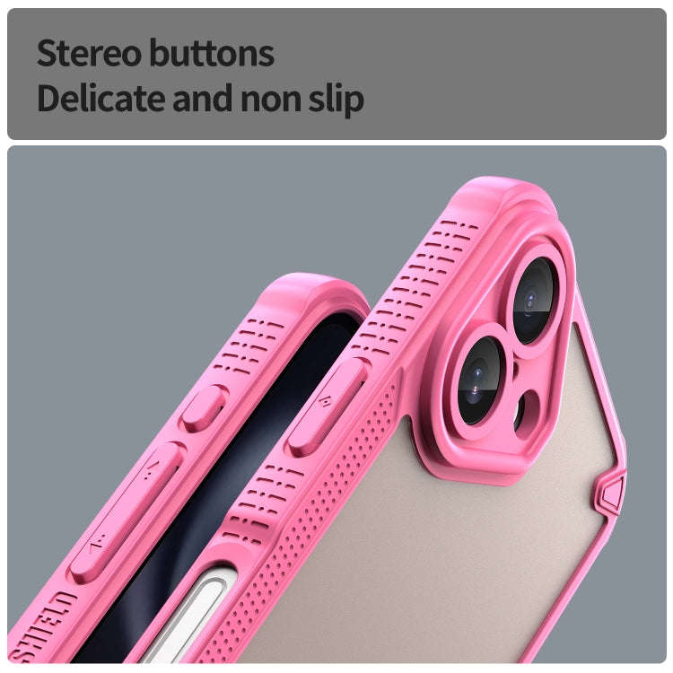 Armor Glaze PC Hybrid TPU Phone Case, For iPhone 16 Plus, For iPhone 16, For iPhone 15 Pro Max, F...