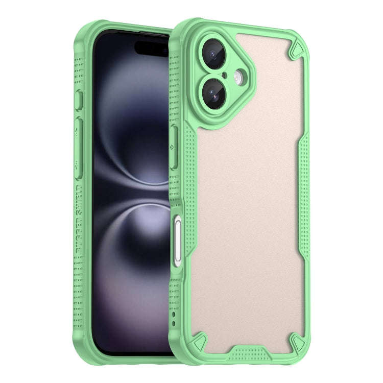Armor Glaze PC Hybrid TPU Phone Case, For iPhone 16 Plus, For iPhone 16, For iPhone 15 Pro Max, F...