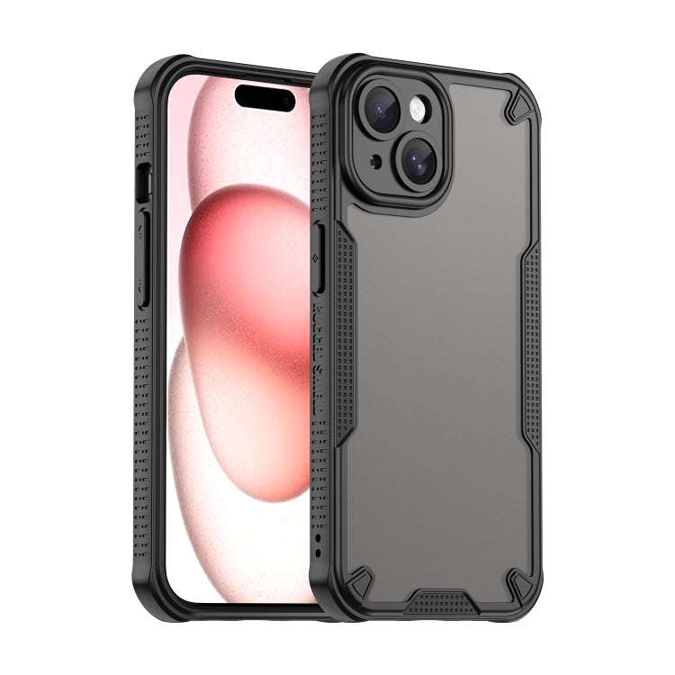 Armor Glaze PC Hybrid TPU Phone Case, For iPhone 16 Plus, For iPhone 16, For iPhone 15 Pro Max, F...