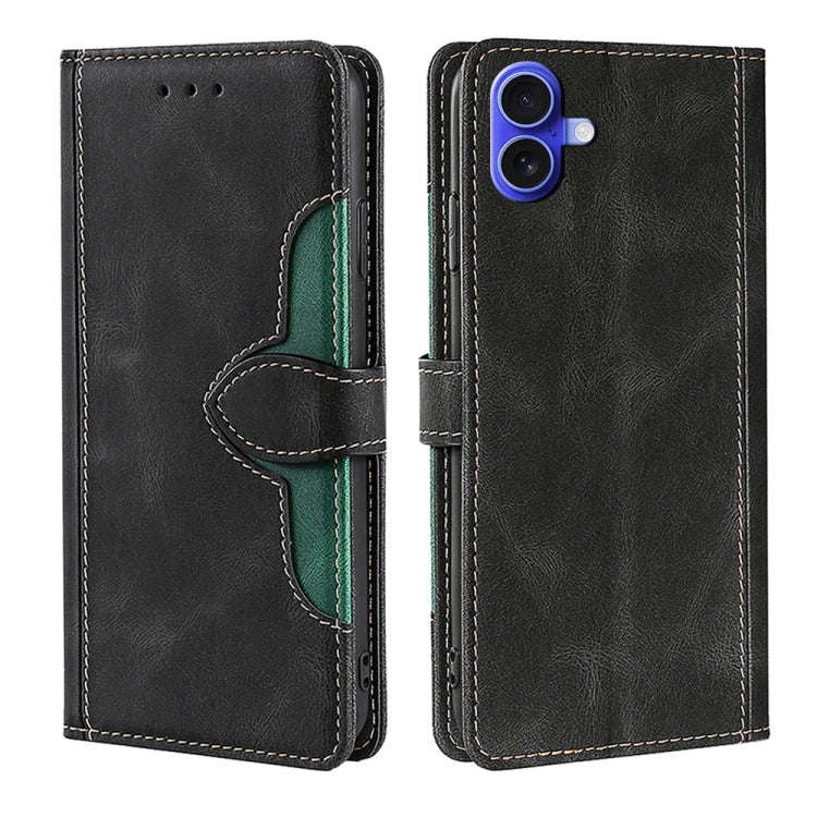 Skin Feel Magnetic Buckle Leather Phone Case, For iPhone 18 Pro / 17 Pro, For iPhone 18 Pro Max /...