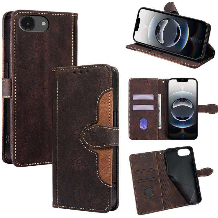 Skin Feel Magnetic Buckle Leather Phone Case, For iPhone 18 Pro / 17 Pro, For iPhone 18 Pro Max /...