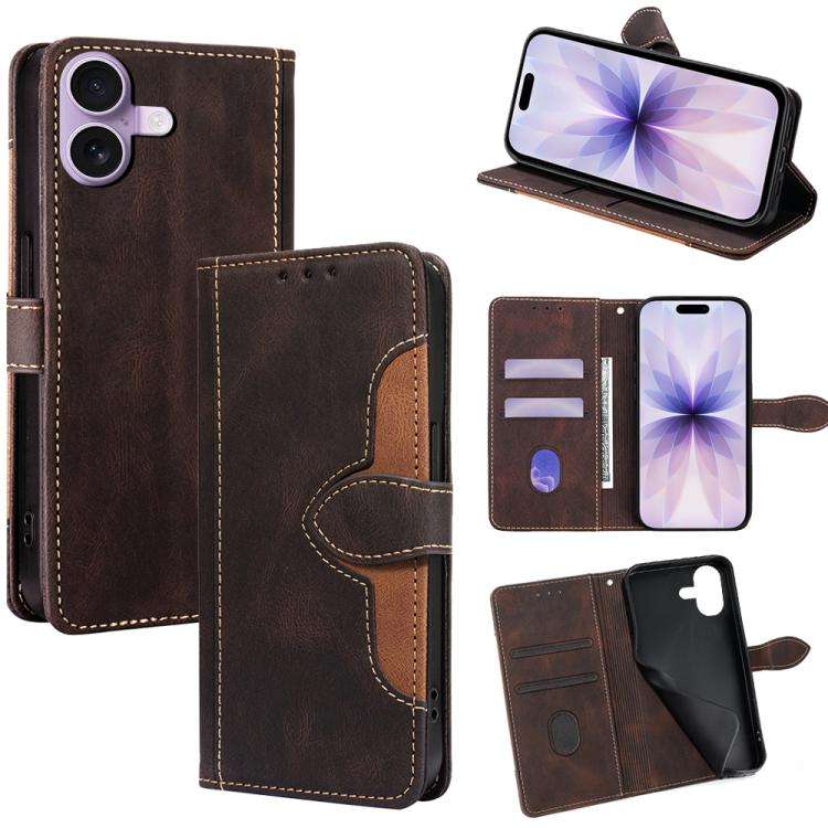 Skin Feel Magnetic Buckle Leather Phone Case, For iPhone 18 Pro / 17 Pro, For iPhone 18 Pro Max /...