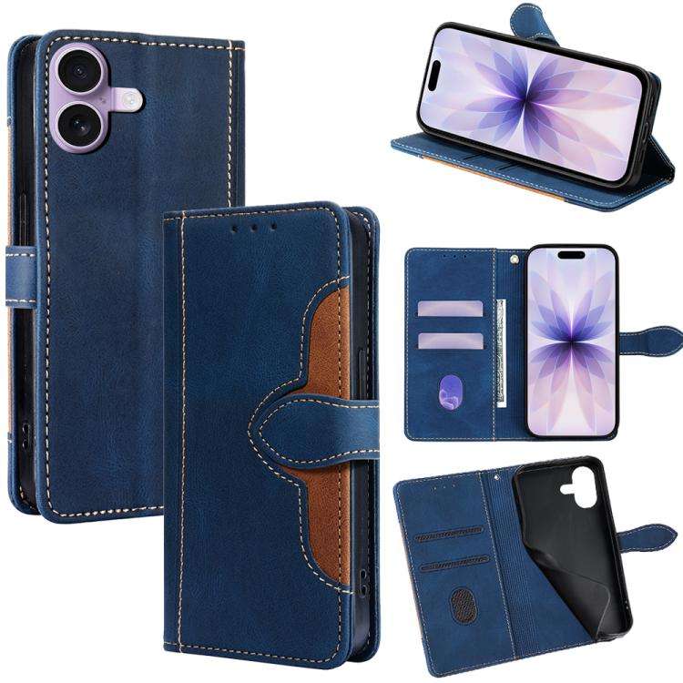 Skin Feel Magnetic Buckle Leather Phone Case, For iPhone 18 Pro / 17 Pro, For iPhone 18 Pro Max /...