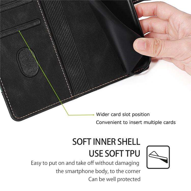 Skin Feel Magnetic Buckle Leather Phone Case, For iPhone 18 Pro / 17 Pro, For iPhone 18 Pro Max /...