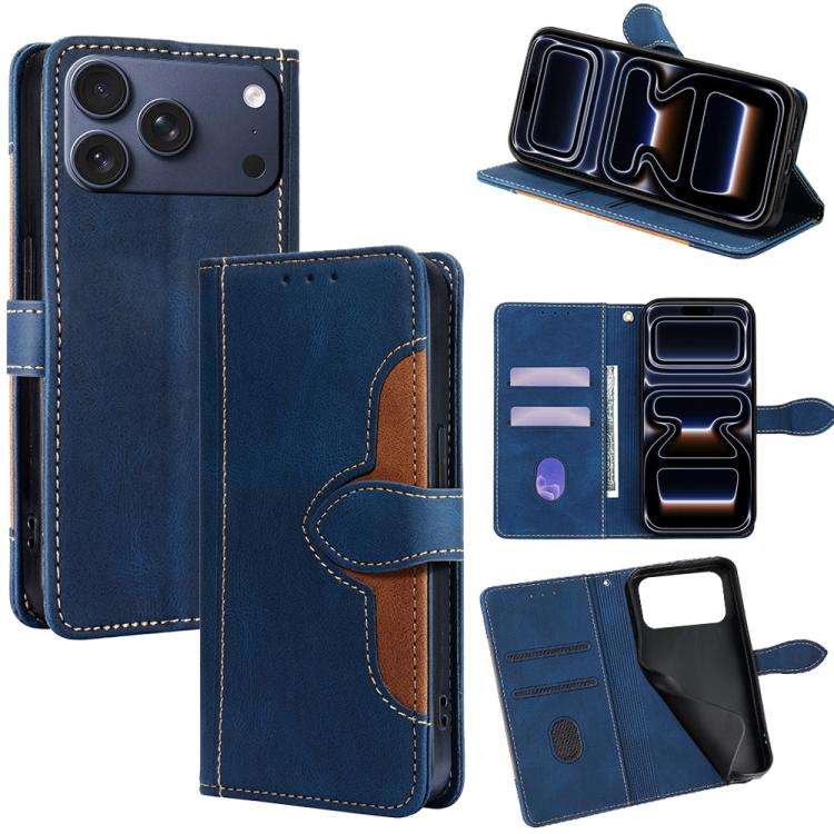 Skin Feel Magnetic Buckle Leather Phone Case, For iPhone 18 Pro / 17 Pro, For iPhone 18 Pro Max /...