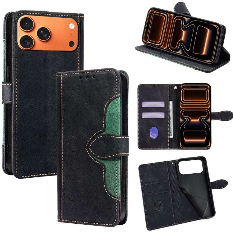 Skin Feel Magnetic Buckle Leather Phone Case, For iPhone 18 Pro / 17 Pro, For iPhone 18 Pro Max /...