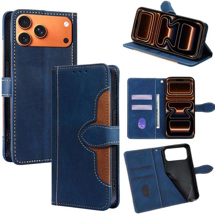 Skin Feel Magnetic Buckle Leather Phone Case, For iPhone 18 Pro / 17 Pro, For iPhone 18 Pro Max /...