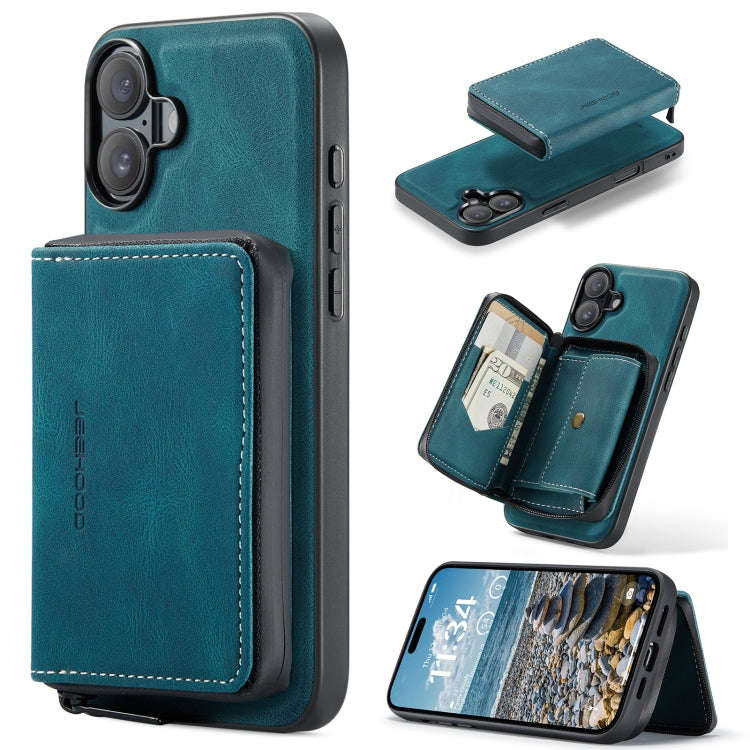 JEEHOOD J02 Magnetic Zipper Horizontal Flip Leather Phone Case, For iPhone 17e / 16e, For iPhone ...