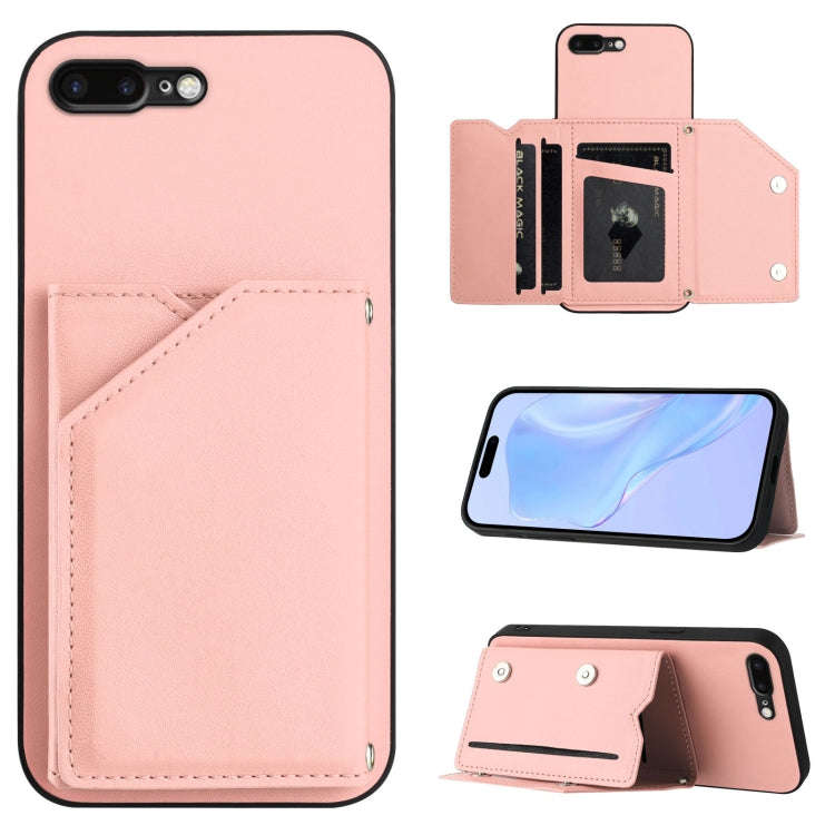 Skin Feel Four Card Slots Phone Case with Wrist Strap, For iPhone 12 mini, For iPhone 11 Pro Max,...