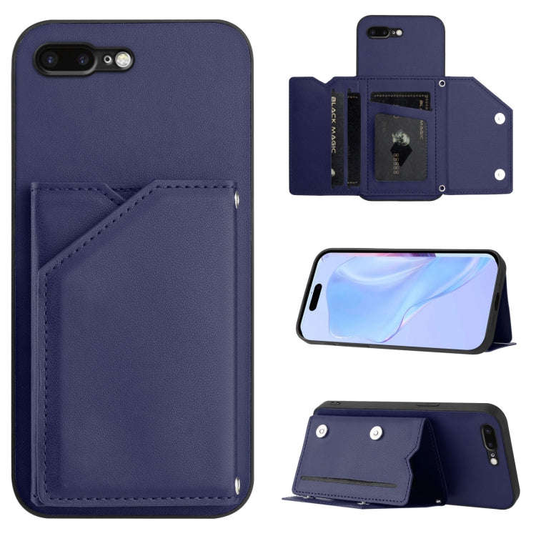 Skin Feel Four Card Slots Phone Case with Wrist Strap, For iPhone 12 mini, For iPhone 11 Pro Max,...