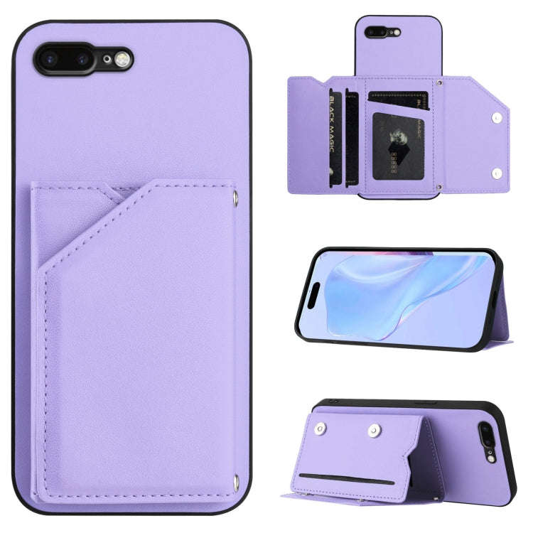 Skin Feel Four Card Slots Phone Case with Wrist Strap, For iPhone 12 mini, For iPhone 11 Pro Max,...