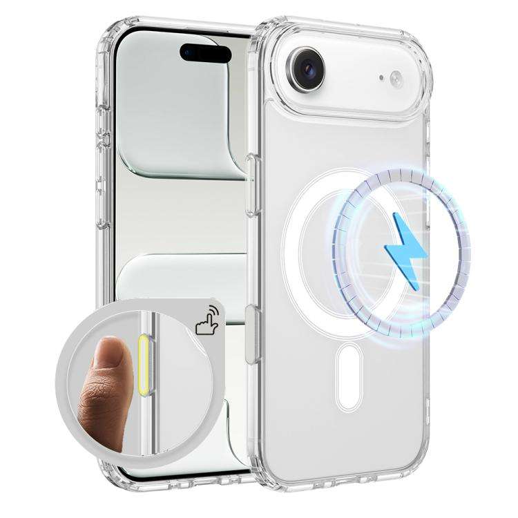 Camera Control Button Integrated MagSafe Clear Phone Case, For iPhone 18, For iPhone 18 Pro, For ...