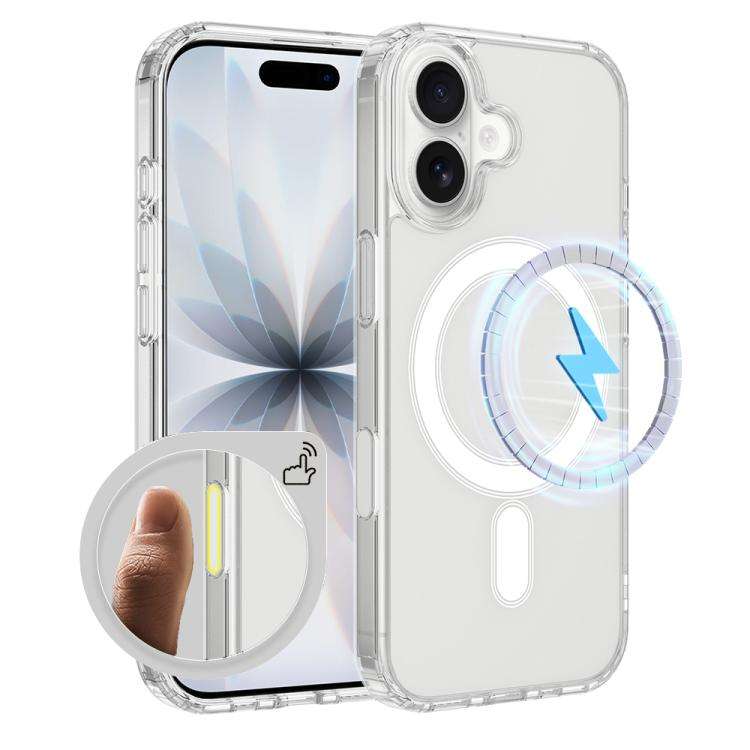 Camera Control Button Integrated MagSafe Clear Phone Case, For iPhone 18, For iPhone 18 Pro, For ...