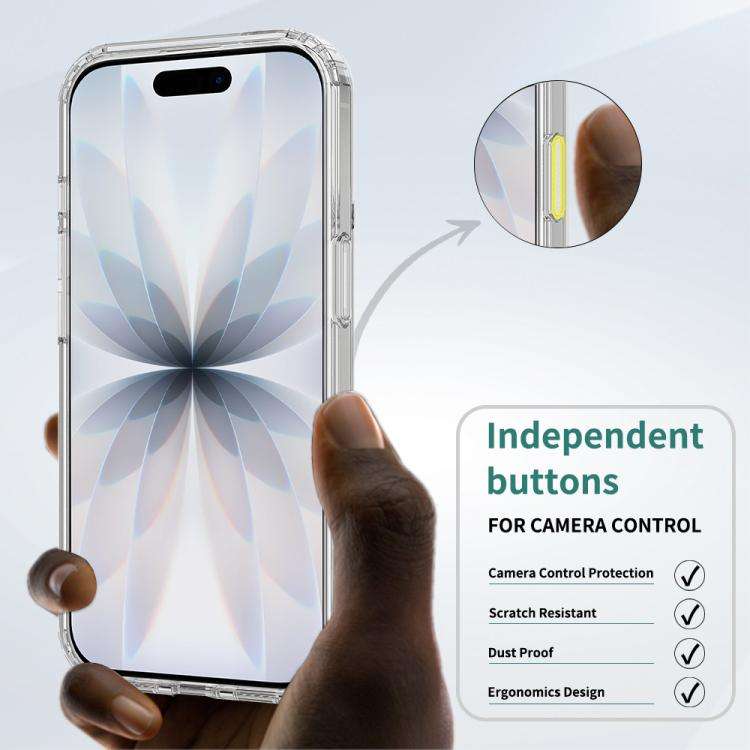Camera Control Button Integrated MagSafe Clear Phone Case, For iPhone 18, For iPhone 18 Pro, For ...