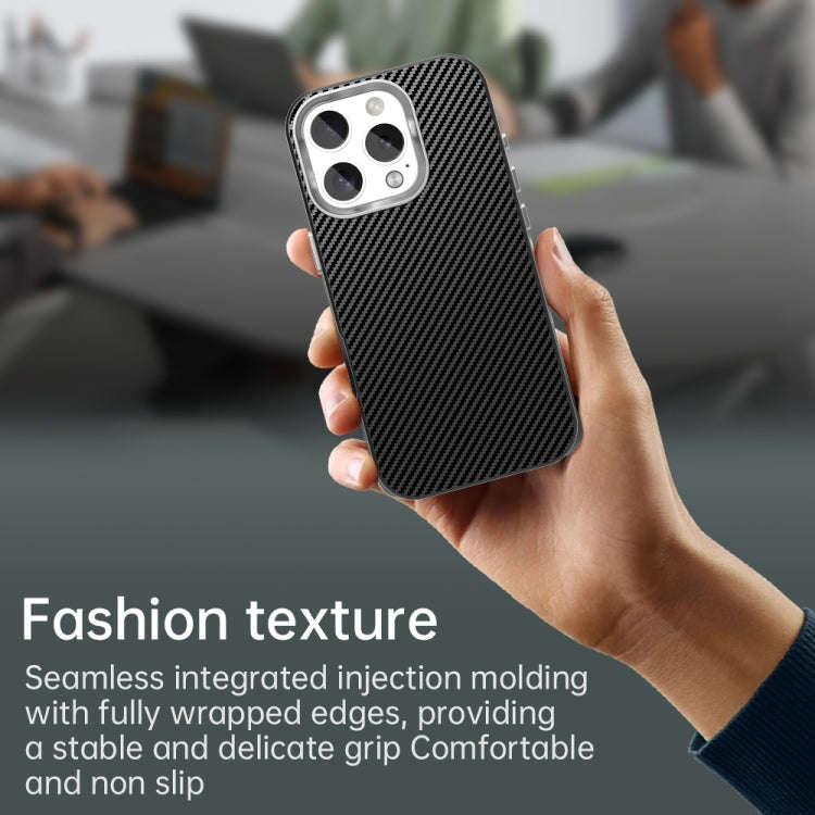 Carbon Fiber Series IMD Phone Case, For iPhone 16 Pro Max, For iPhone 16 Pro, For iPhone 16 Plus,...