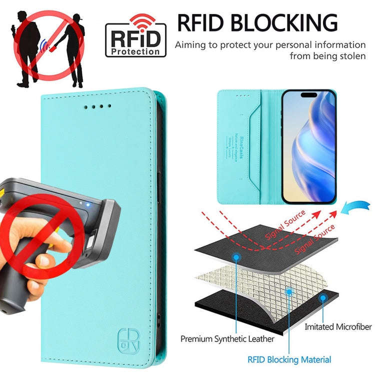 RC01 Dual-Folded Magnetic Suction RFID Leather Phone Case, For iPhone 7 Plus / 8 Plus