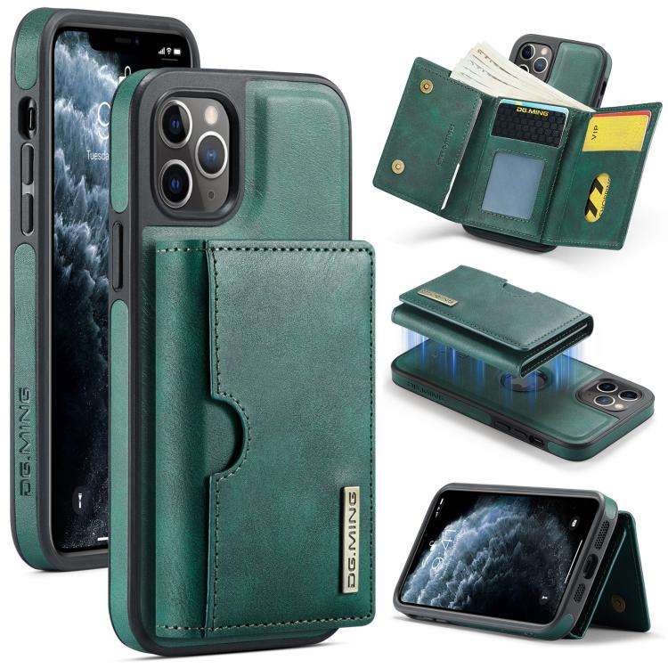 DG.MING M6 Series RFID Tri-fold Card Bag Removable Leather Phone Case, For iPhone 13 Pro, For iPh...