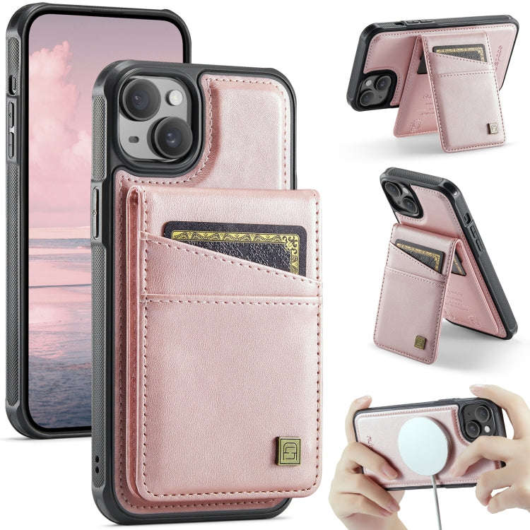 AutSpace A12 MagSafe Magnetic RFID Card Bag Phone Case, For iPhone 15 Pro, For iPhone 15 Plus, Fo...