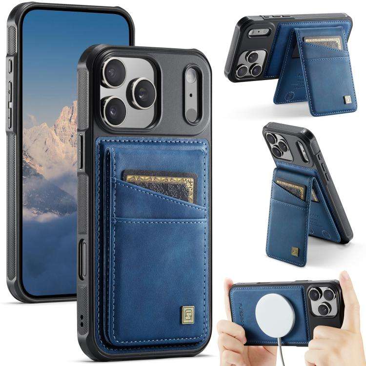 AutSpace A12 MagSafe Magnetic RFID Card Bag Phone Case, For iPhone 17 Pro Max, For iPhone 17 Pro,...