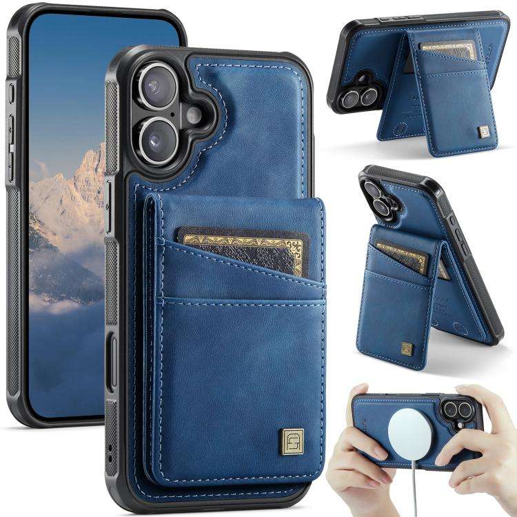 AutSpace A12 MagSafe Magnetic RFID Card Bag Phone Case, For iPhone 17 Pro Max, For iPhone 17 Pro,...