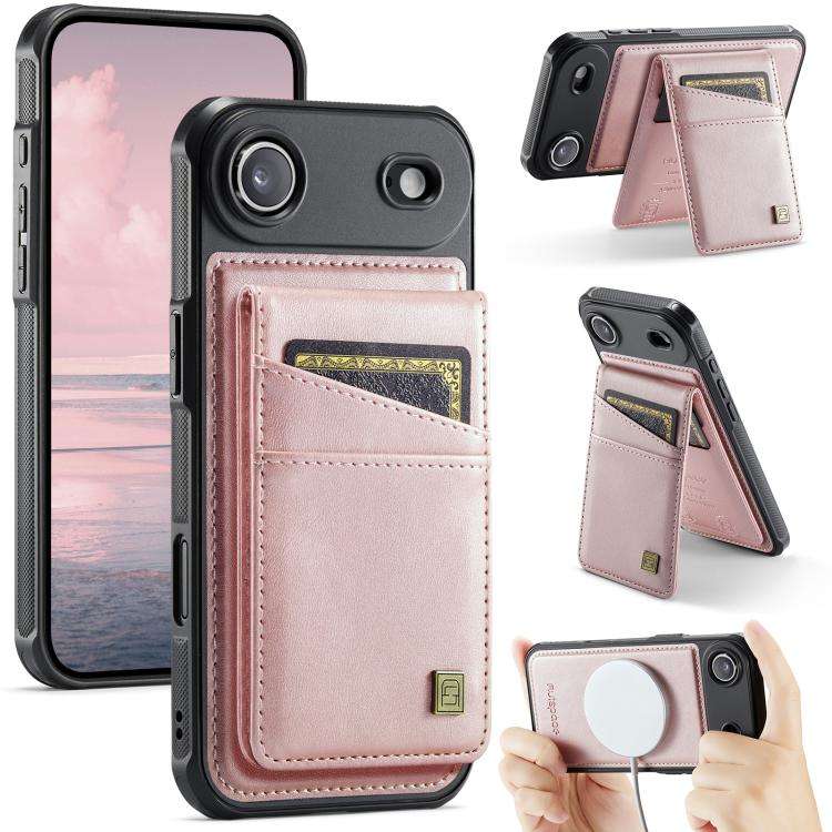 AutSpace A12 MagSafe Magnetic RFID Card Bag Phone Case, For iPhone 17 Pro Max, For iPhone 17 Pro,...