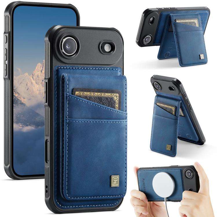 AutSpace A12 MagSafe Magnetic RFID Card Bag Phone Case, For iPhone 17 Pro Max, For iPhone 17 Pro,...