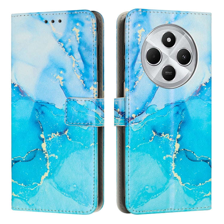 Painted Marble Pattern Leather Phone Case, For Xiaomi Poco F7 Pro / Poco F7 Ultra, For Xiaomi 15 ...
